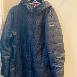 Women’s Columbia long Omni Heat Black Coat